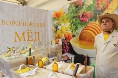 Большой выбор мёда на стенде «Алтайский мёд»